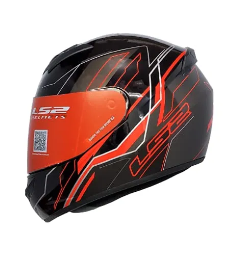 LS2 352 Chaser Black Red Full Face Helmet