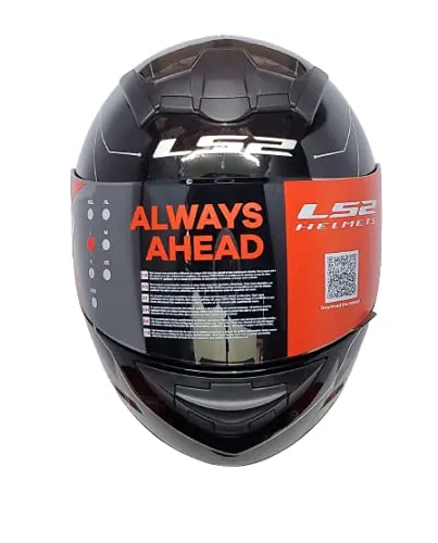 LS2 352 Chaser Black Red Full Face Helmet