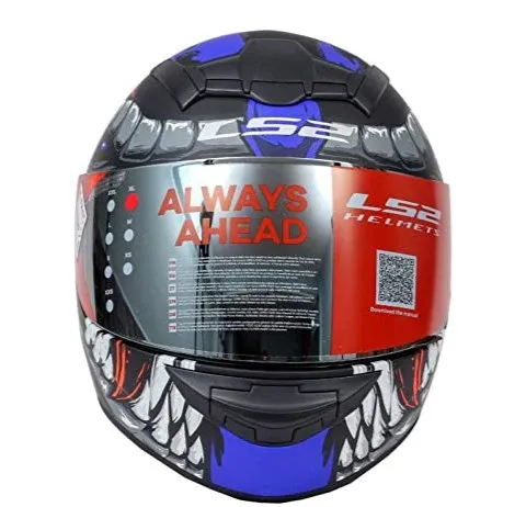 LS2 352 Fly Demon Matt Black Blue Full Face Helmet
