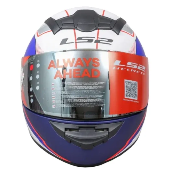 LS2 352 Kascal Matt White Blue Red Full Face Helmet