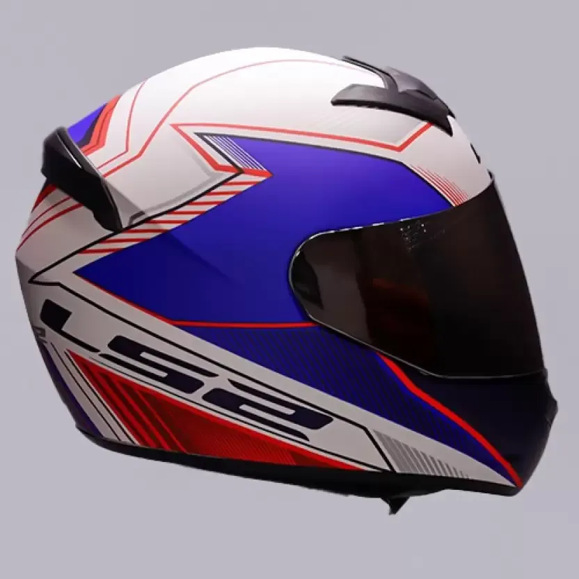 LS2 352 Kascal Matt White Blue Red Full Face Helmet