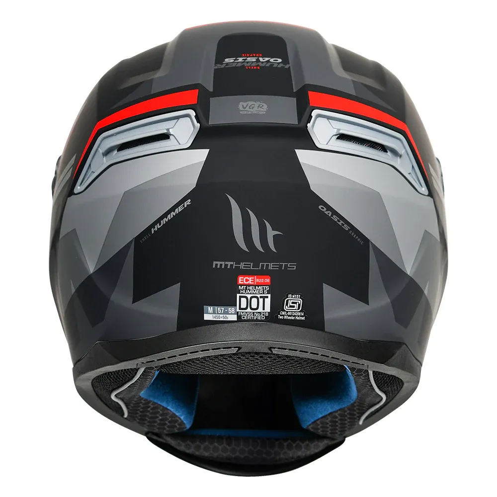 MT Helmets Mt Hummer B Oasis A1 Matt Black Full Face Helmet