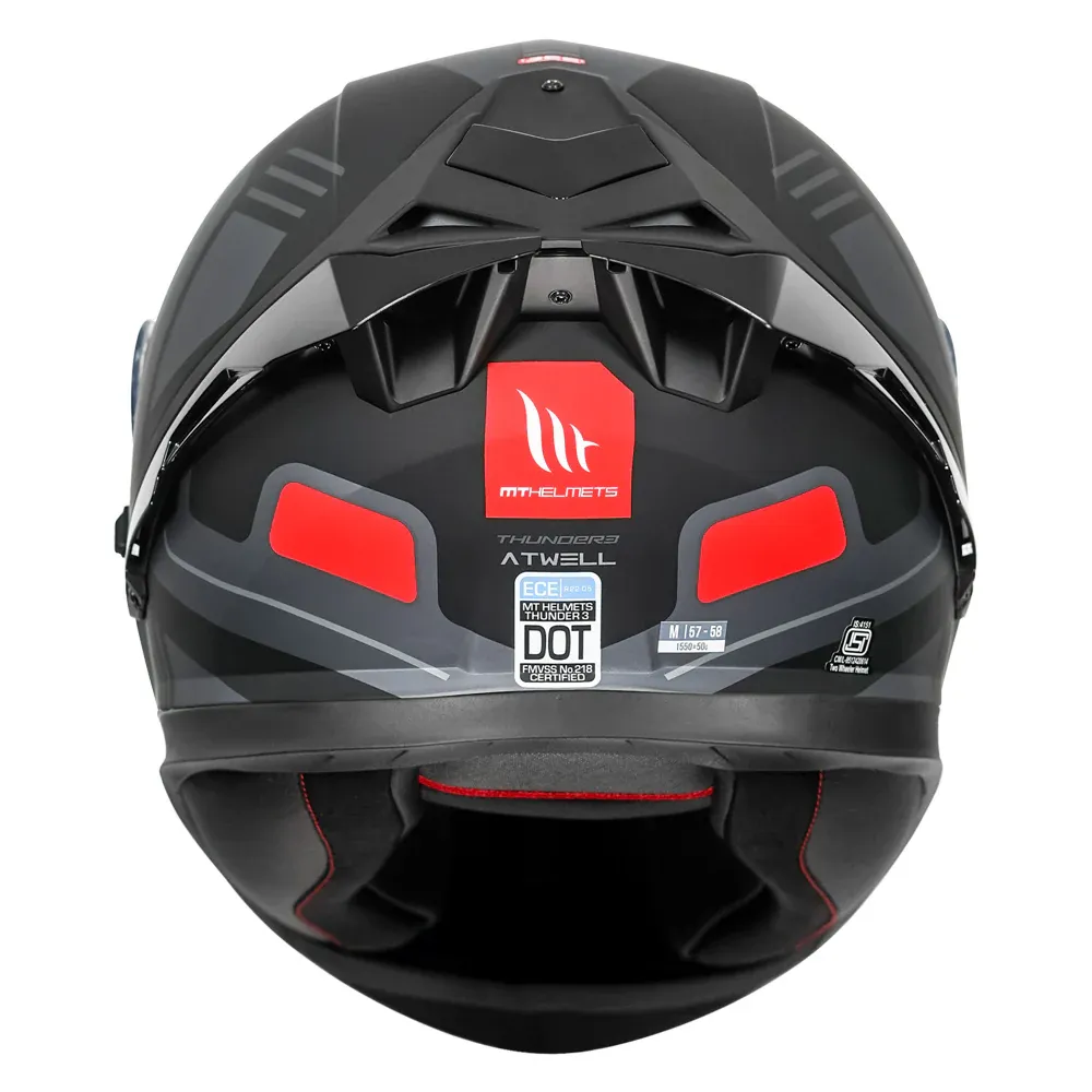 MT Helmets Mt Thunder 3 Pro Atwell Matt Grey Full Face Helmet