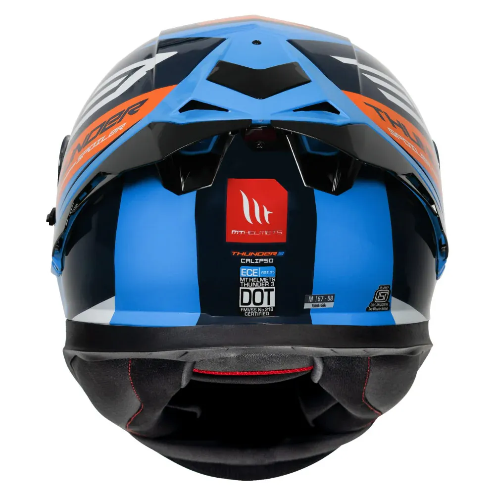 MT Helmets Mt Thunder 3 Pro Calipso Fl Blue Full Face Helmet