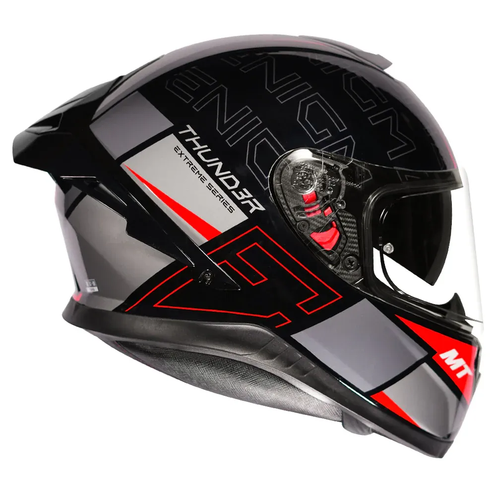MT Helmets Mt Thunder 3 Pro Enigma B1 Red Full Face Helmet