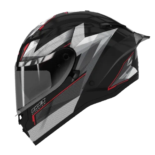 RIDEX Titanium Gen Il White Bolt Full Face Helmet