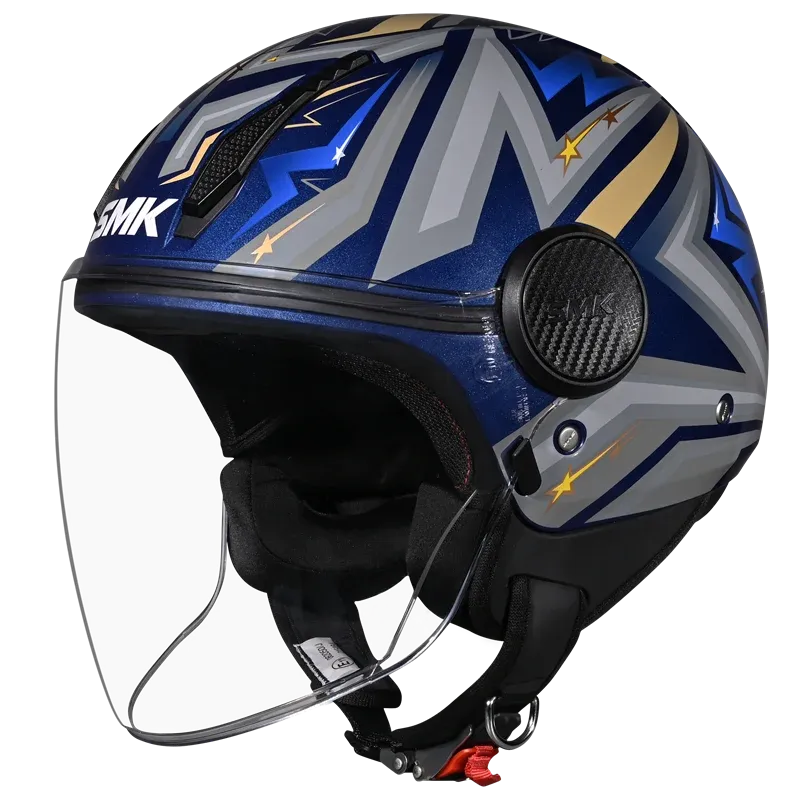 Smk Laminar Starz Graphic GL565 Half Face Helmet