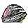 SMK Stellar Sports Gl266 Black Grey Full Face Helmet