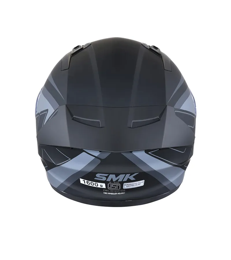 SMK Stellar Sports Stage Glossy Black Gl 262 Full Face Helmet