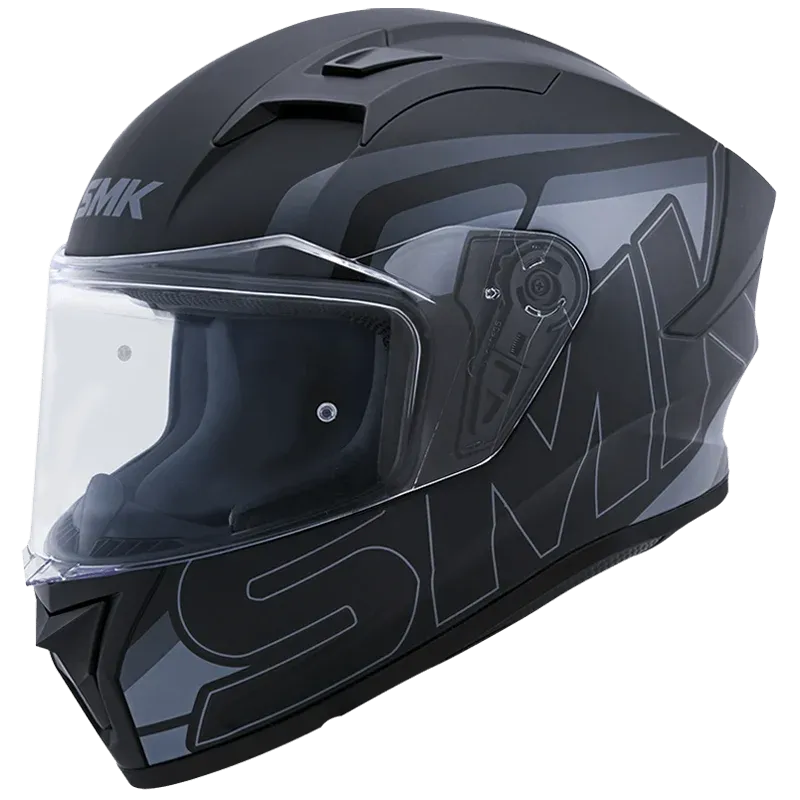 SMK Stellar Stage Matt Black Grey Ma 262 Full Face Helmet