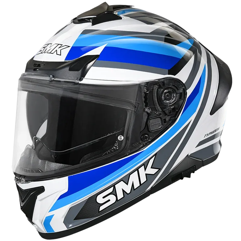 SMK Typhoon Freeride White Bluegl 156 Full Face Helmet
