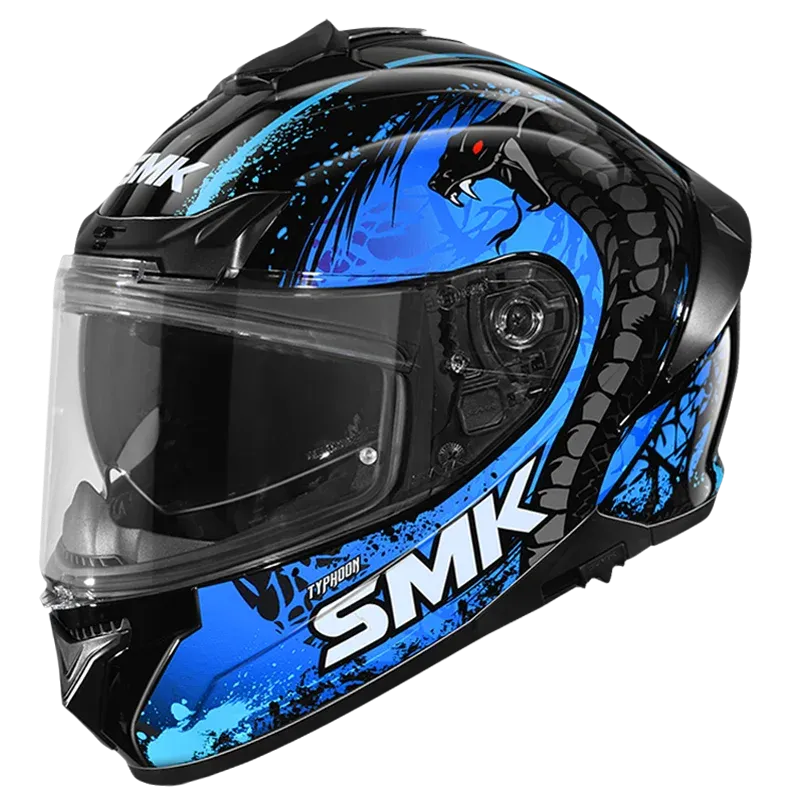 Smk Typhoon S01 Reptile Gl255 Full Face Helmet