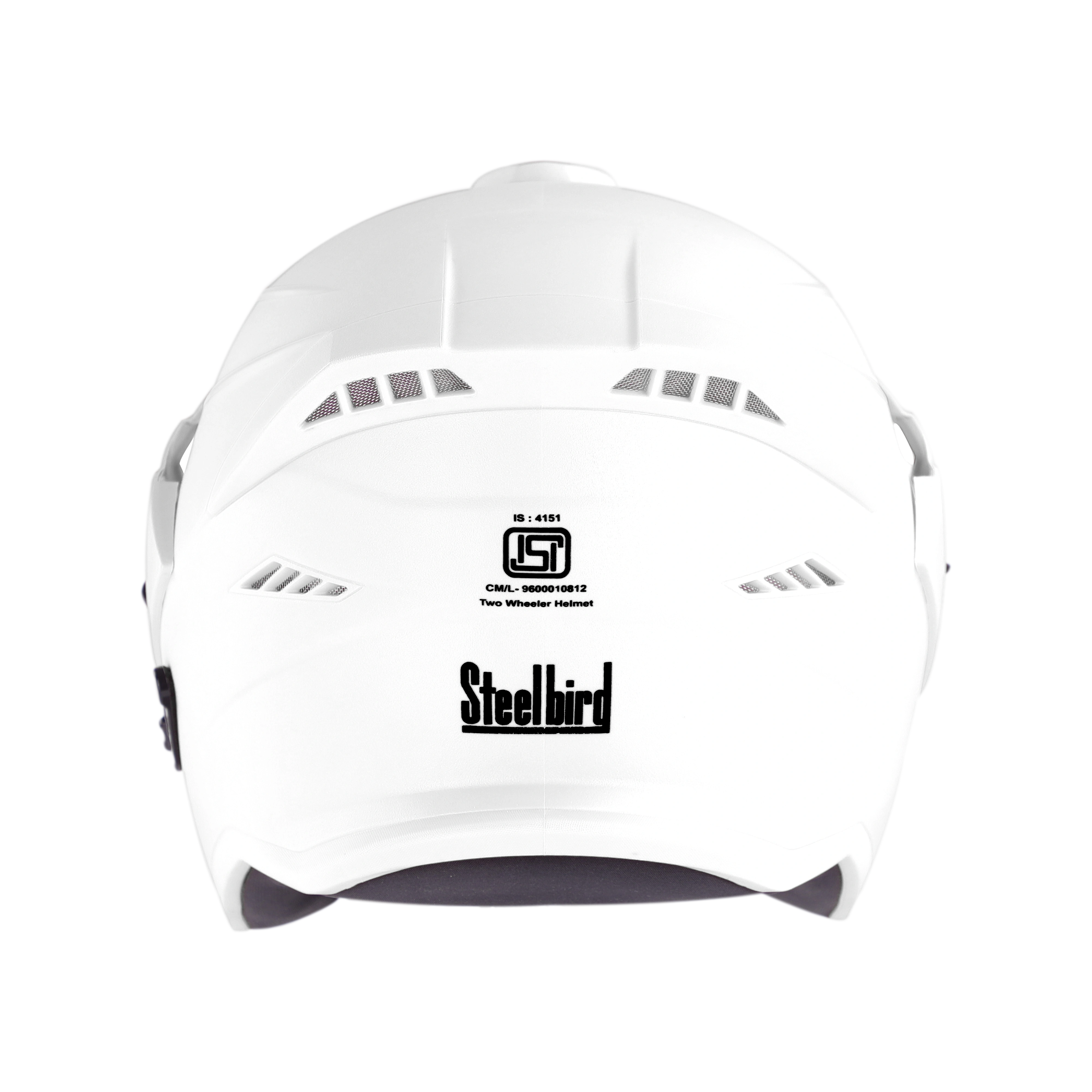 STEELBIRD Sbh 23 Ava Dashing White Half Face Helmet