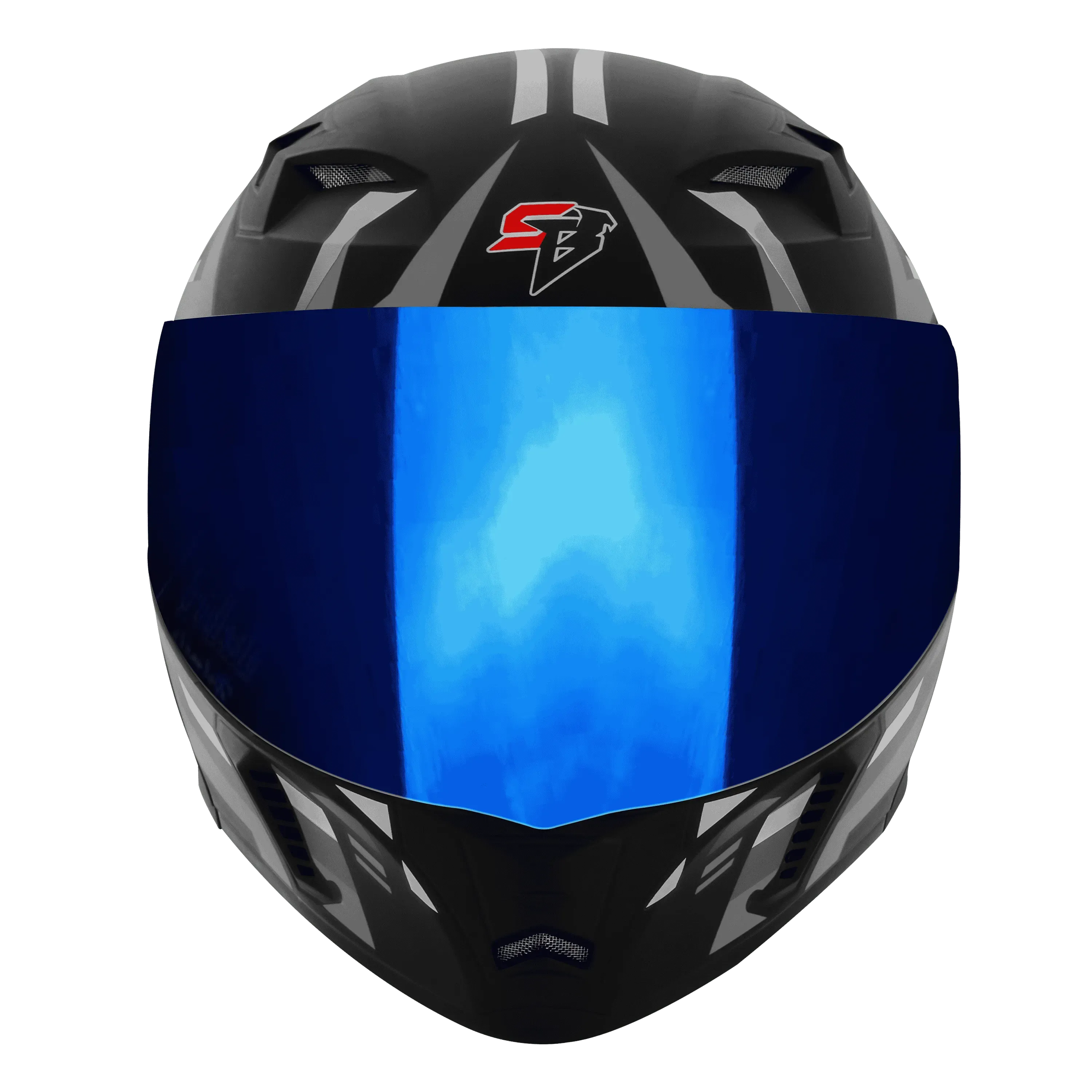  Steelbird Sba 20 Shield X Matt Black Grey Full Face Helmet