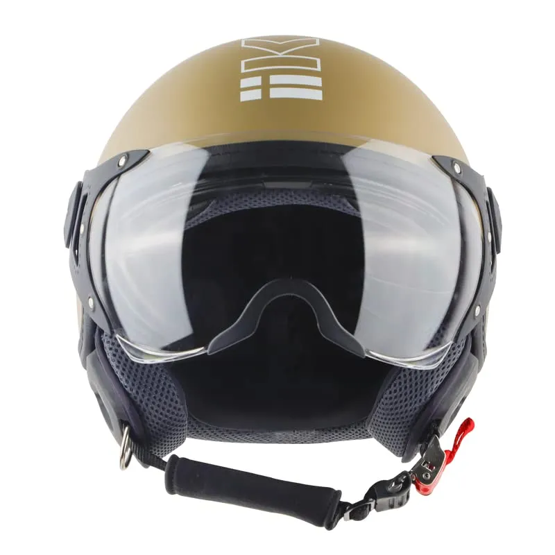 STEELBIRD Kukka Matt Desert Storm Pl Visor Half Face Helmet
