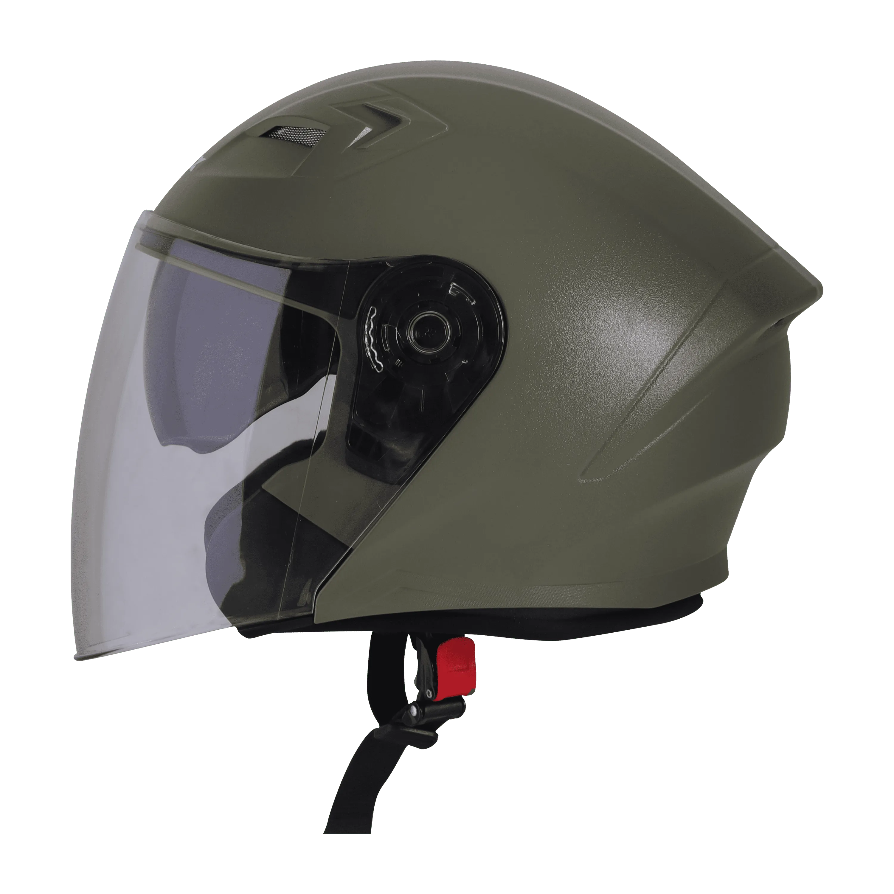 STEELBIRD Sba 17 Rdx Dashing Battle Green Half Face Helmet