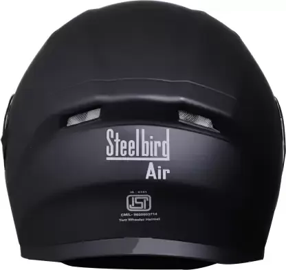STEELBIRD Sba 21 Iss Dashing Black With Inner Smoke Full Face Helmet