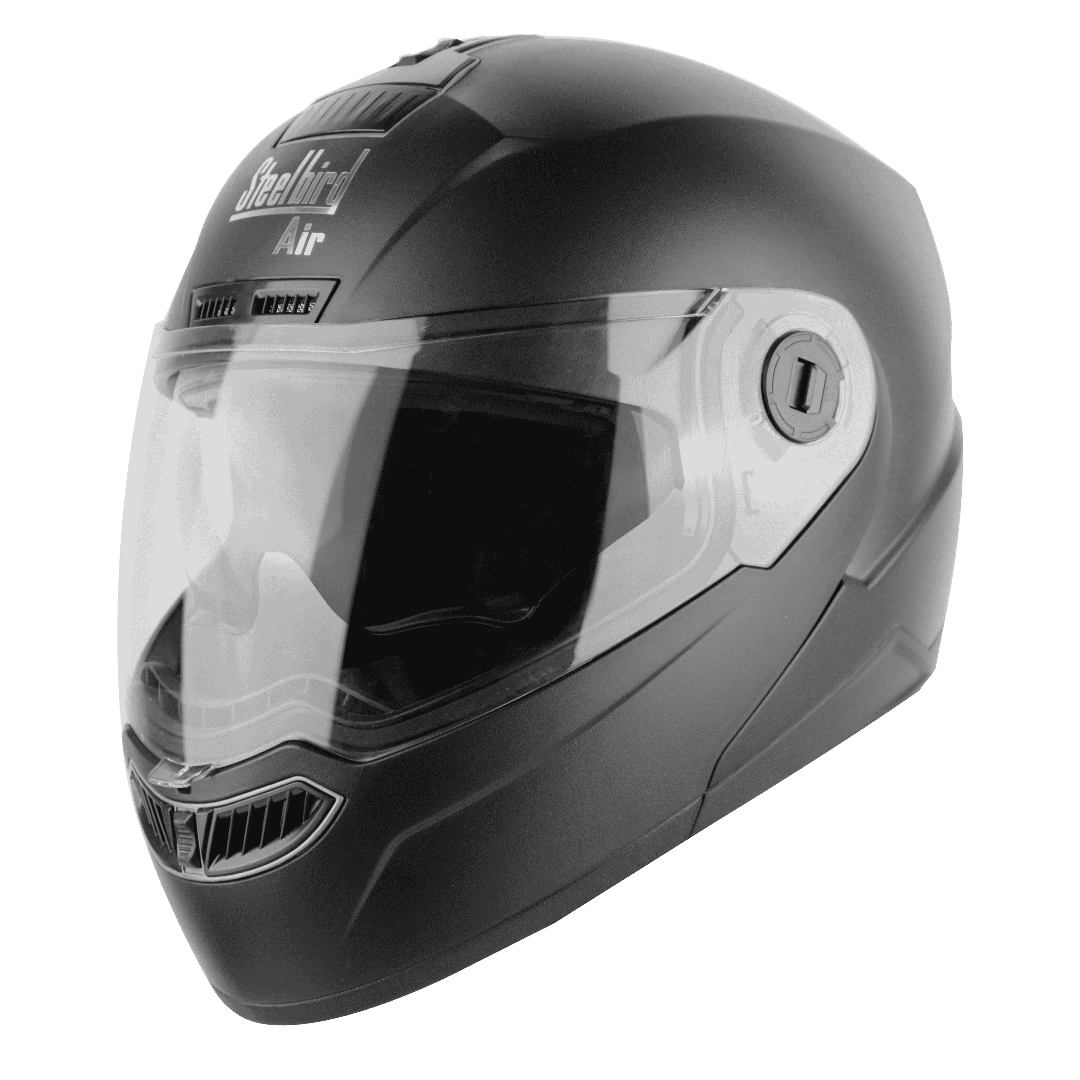 STEELBIRD Sba 7 Iss Dashing Black Full Face Helmet