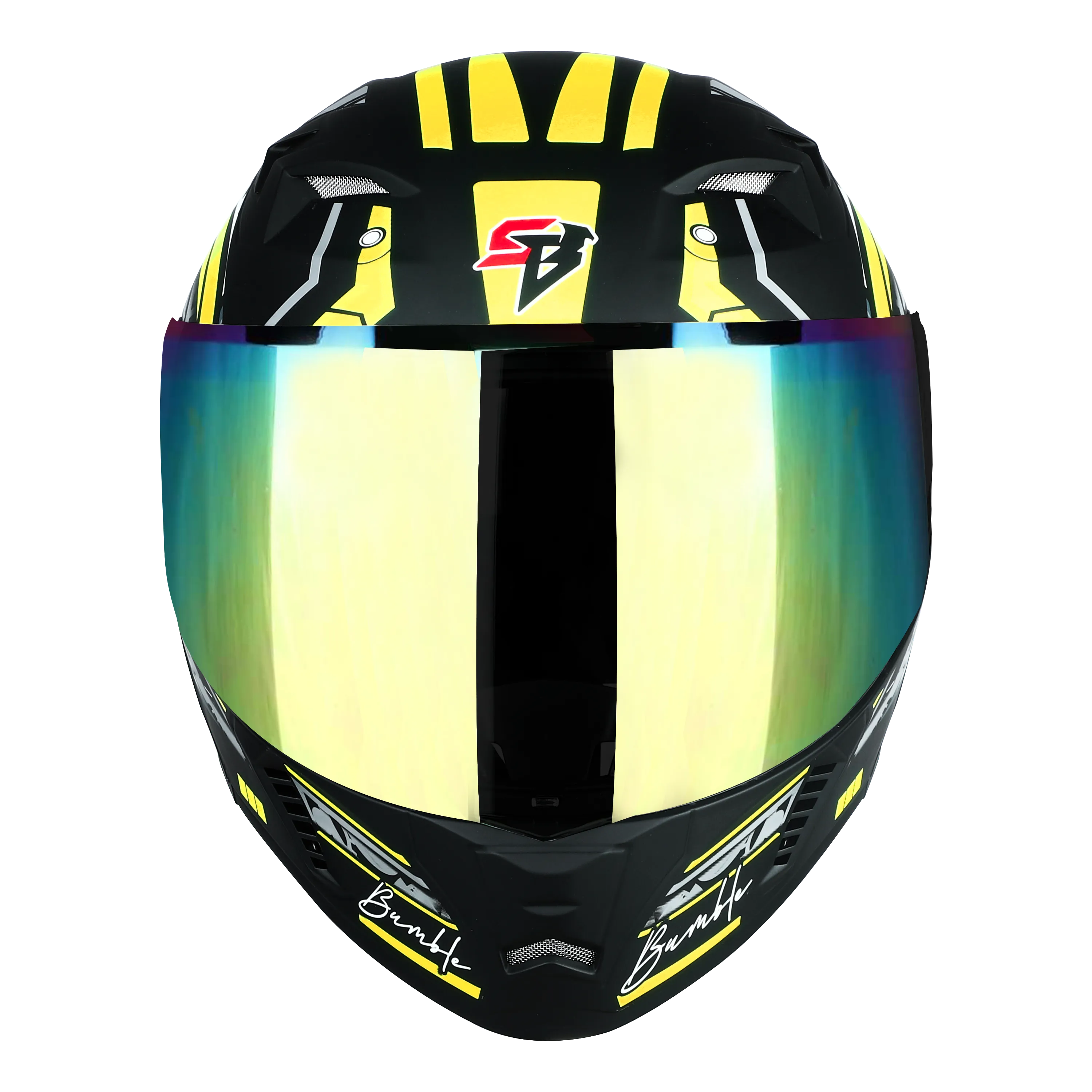 STEELBIRD Sba 20 Bumble Matt Neon Flip Up Helmet