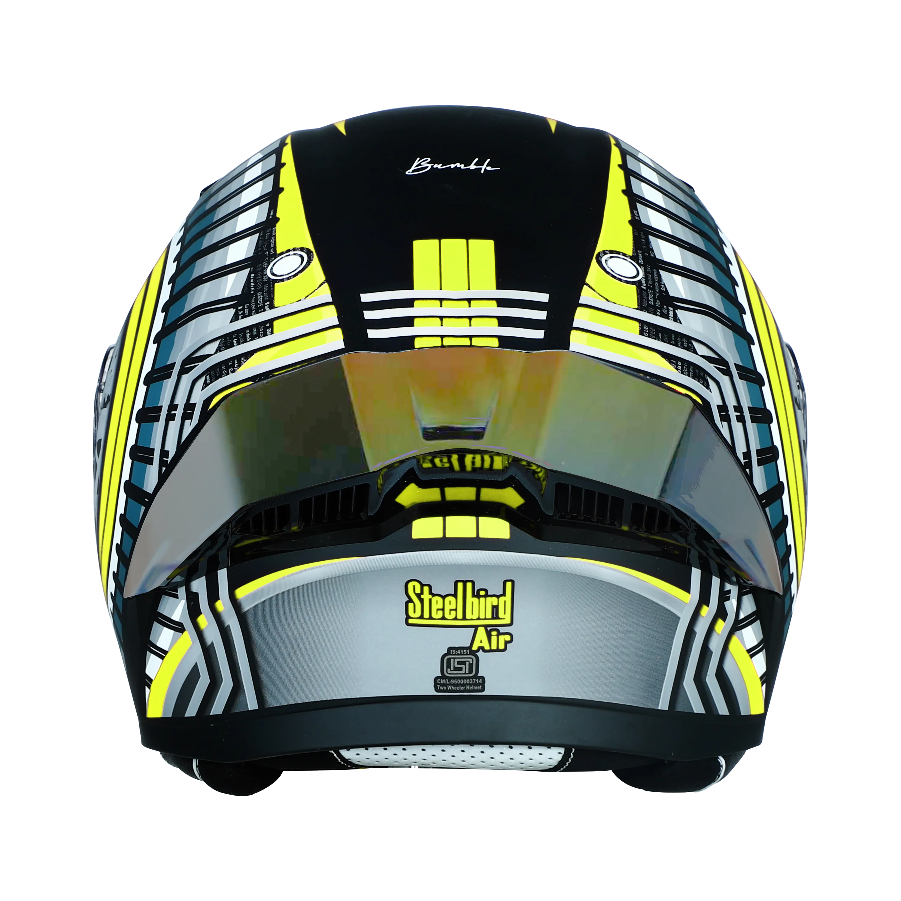 STEELBIRD Sba 20 Bumble Matt Neon Flip Up Helmet