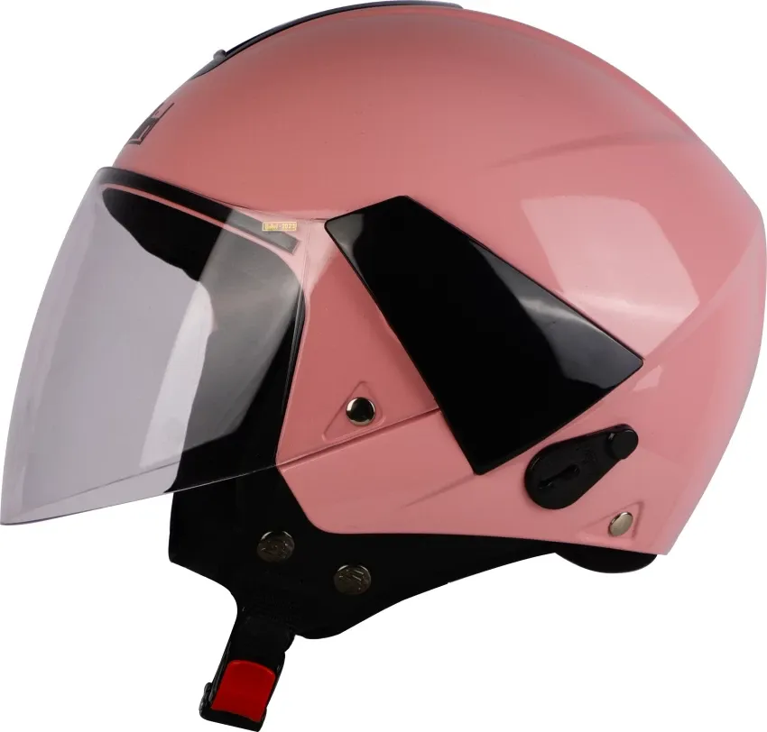STEELBIRD Sbh 05 Triple Nine Glossy Baby Pink Full Face Helmet
