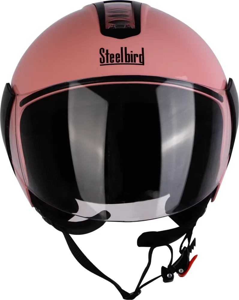 STEELBIRD Sbh 05 Triple Nine Glossy Baby Pink Full Face Helmet