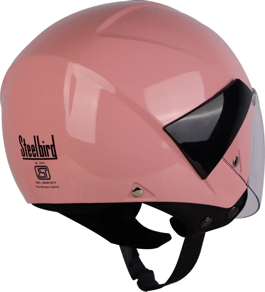 STEELBIRD Sbh 05 Triple Nine Glossy Baby Pink Full Face Helmet