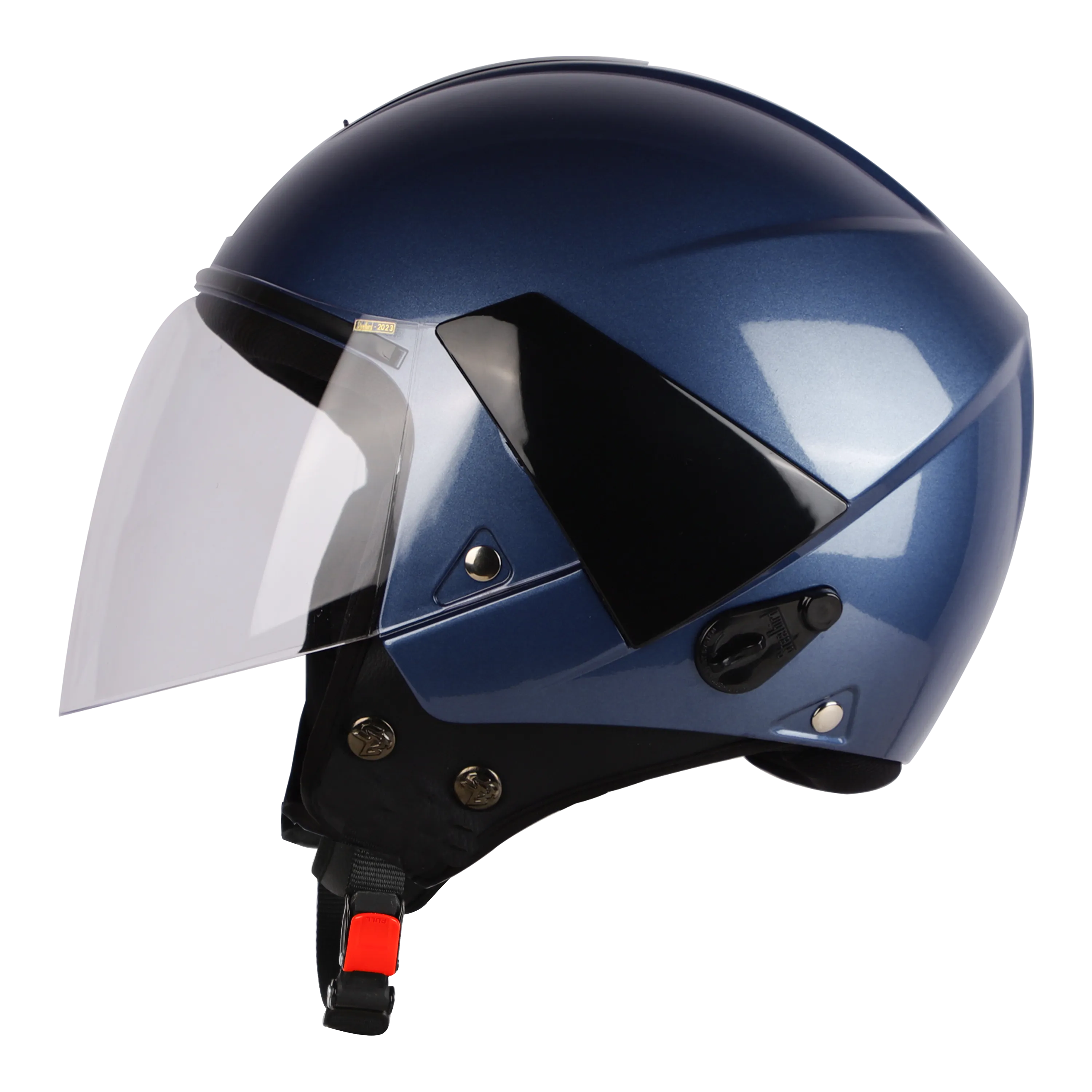 STEELBIRD Sbh 05 Triple Nine Glossy Honda Blue Half Face Helmet