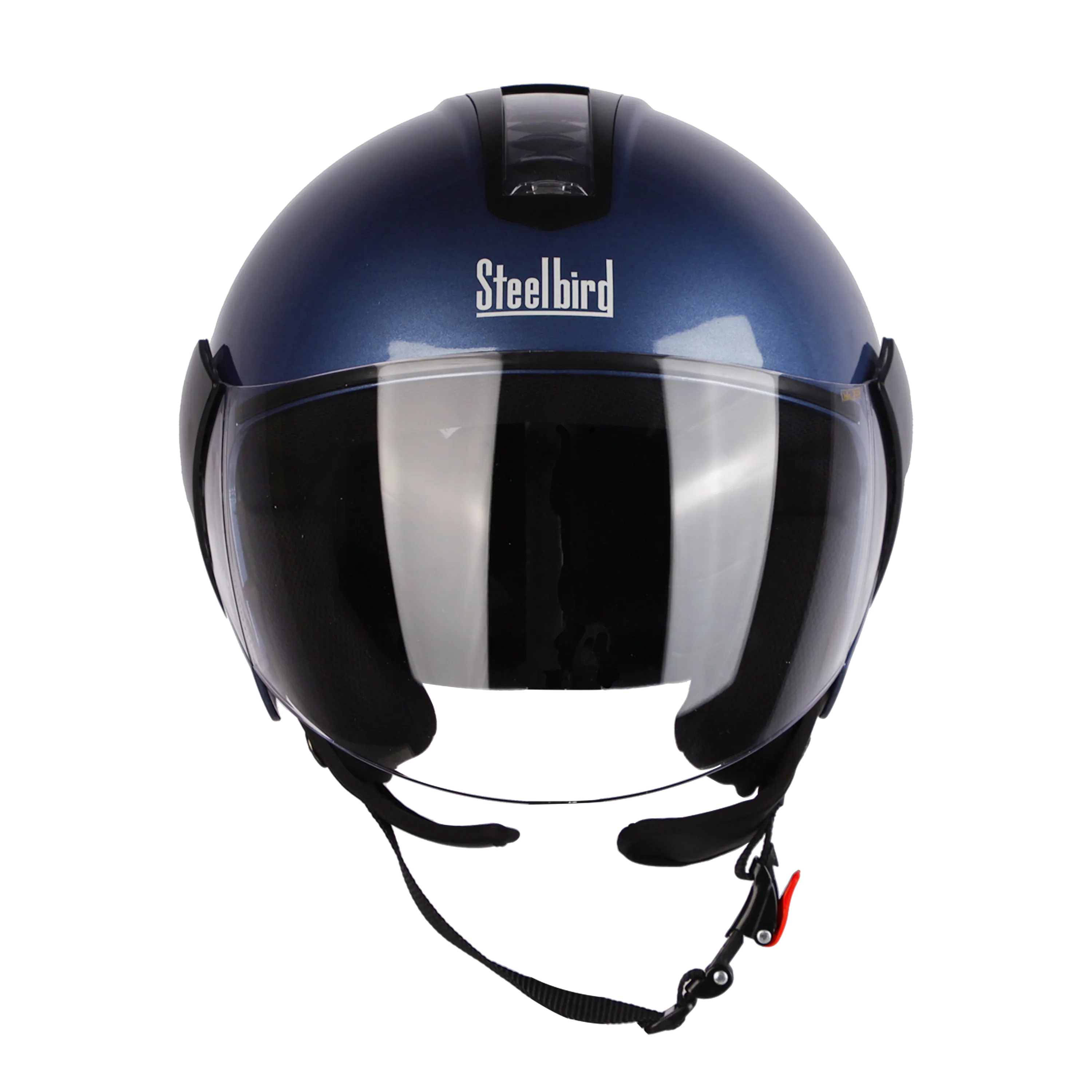 STEELBIRD Sbh 05 Triple Nine Glossy Honda Blue Half Face Helmet