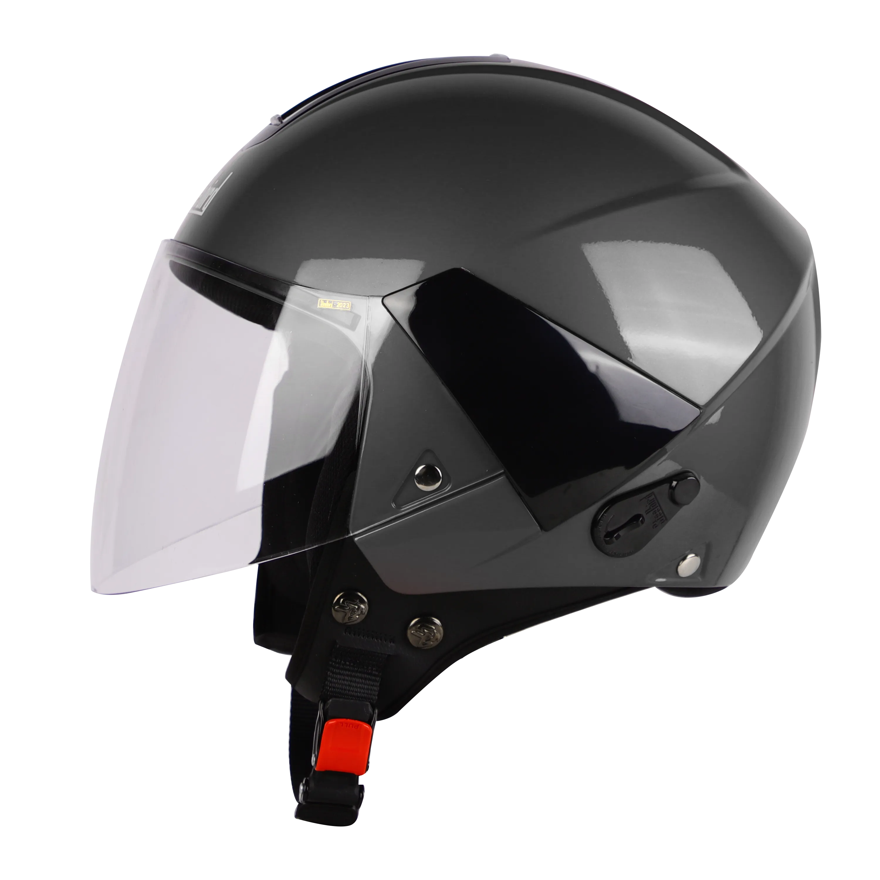 STEELBIRD Sbh 05 Triple Nine Glossy Honda Grey Half Face Helmet