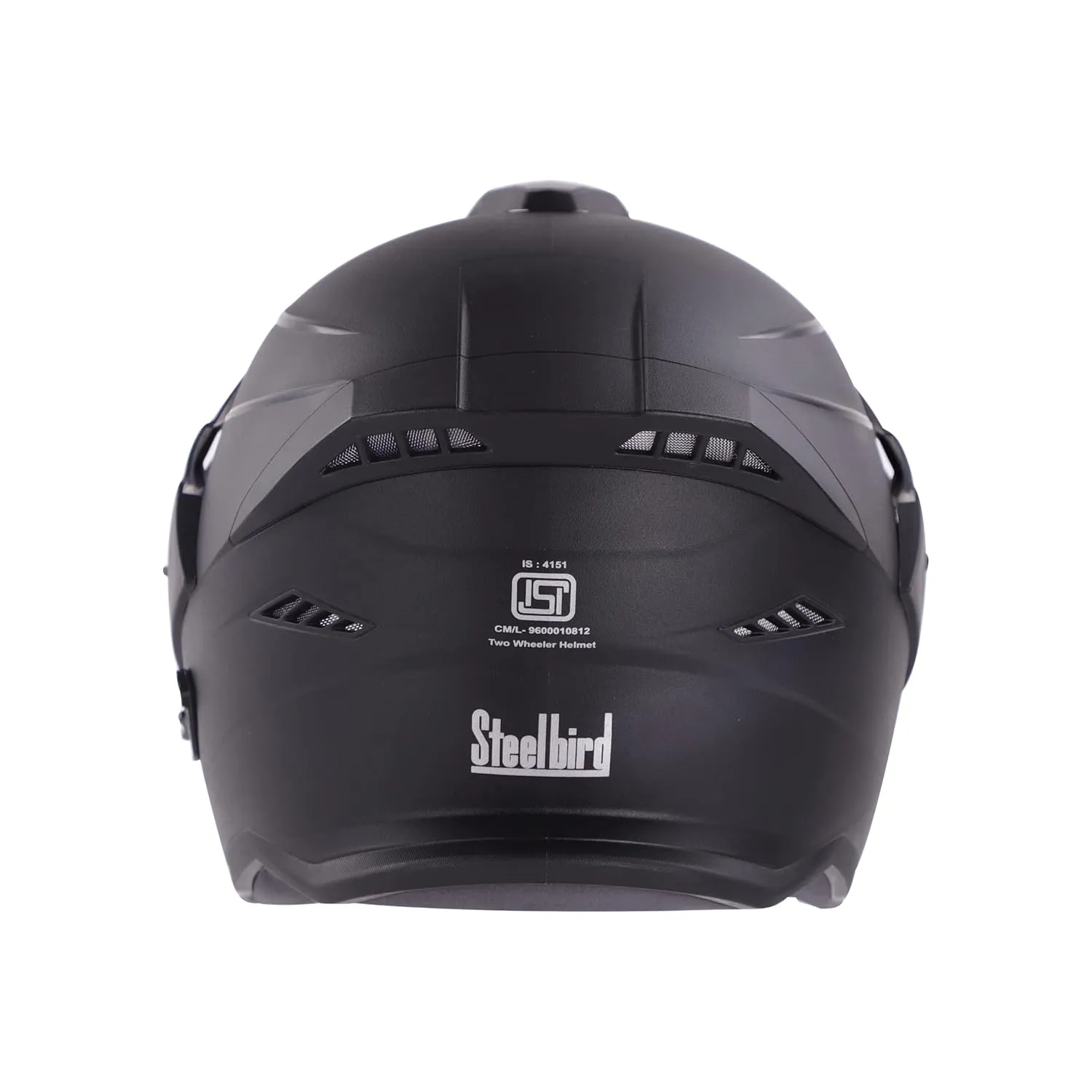 STEELBIRD Sbh 23 Ava Dashingh Blackp Cap 580Mm C Half Face Helmet