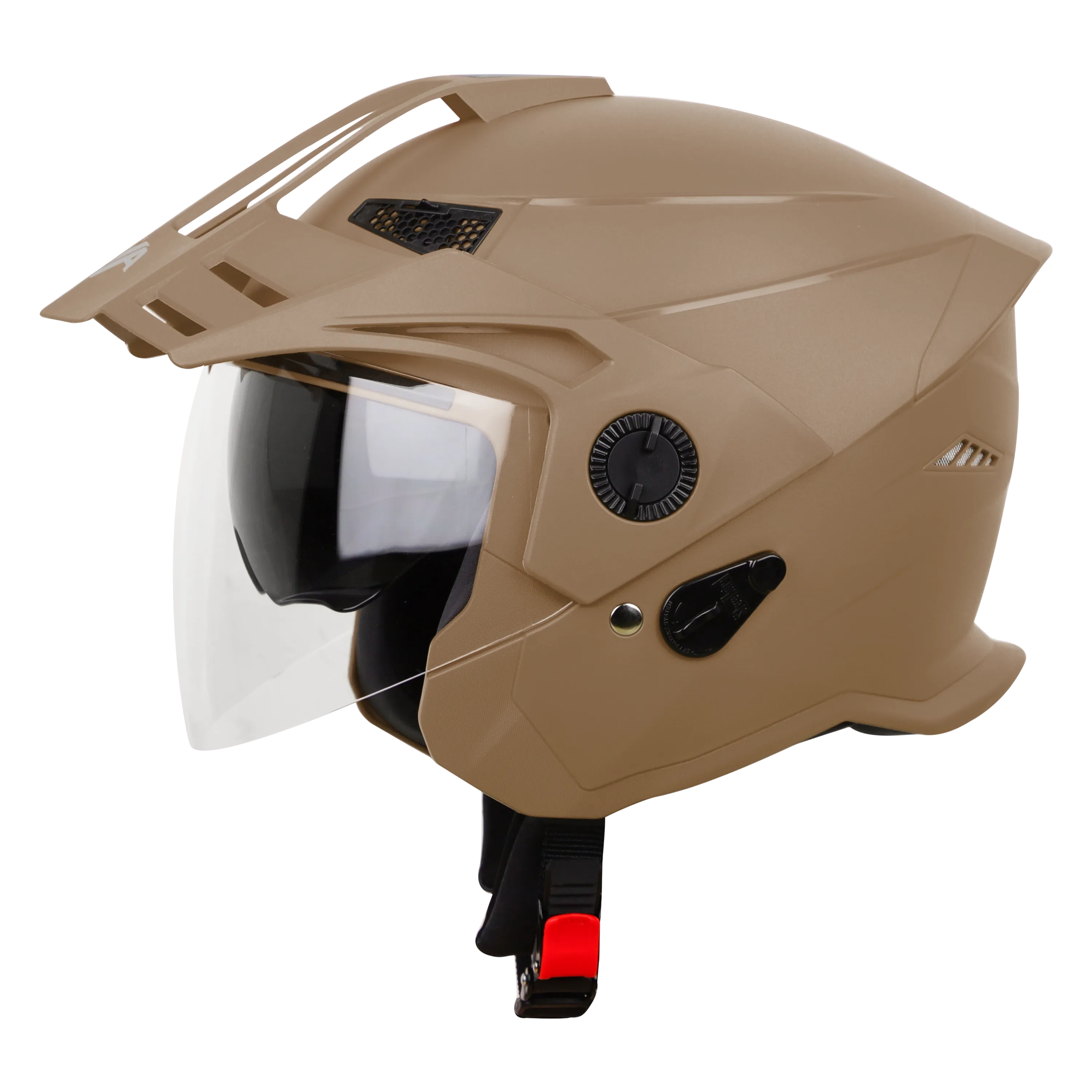 STEELBIRD Sbh 23 Ava Dashing Desert Storm Half Face Helmet