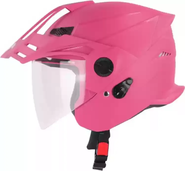 STEELBIRD Sbh 23 Ava Dashing Pink P Cap Half Face Helmet