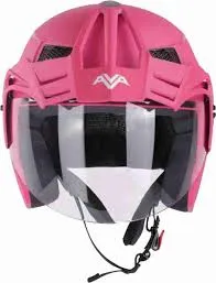 STEELBIRD Sbh 23 Ava Dashing Pink P Cap Half Face Helmet