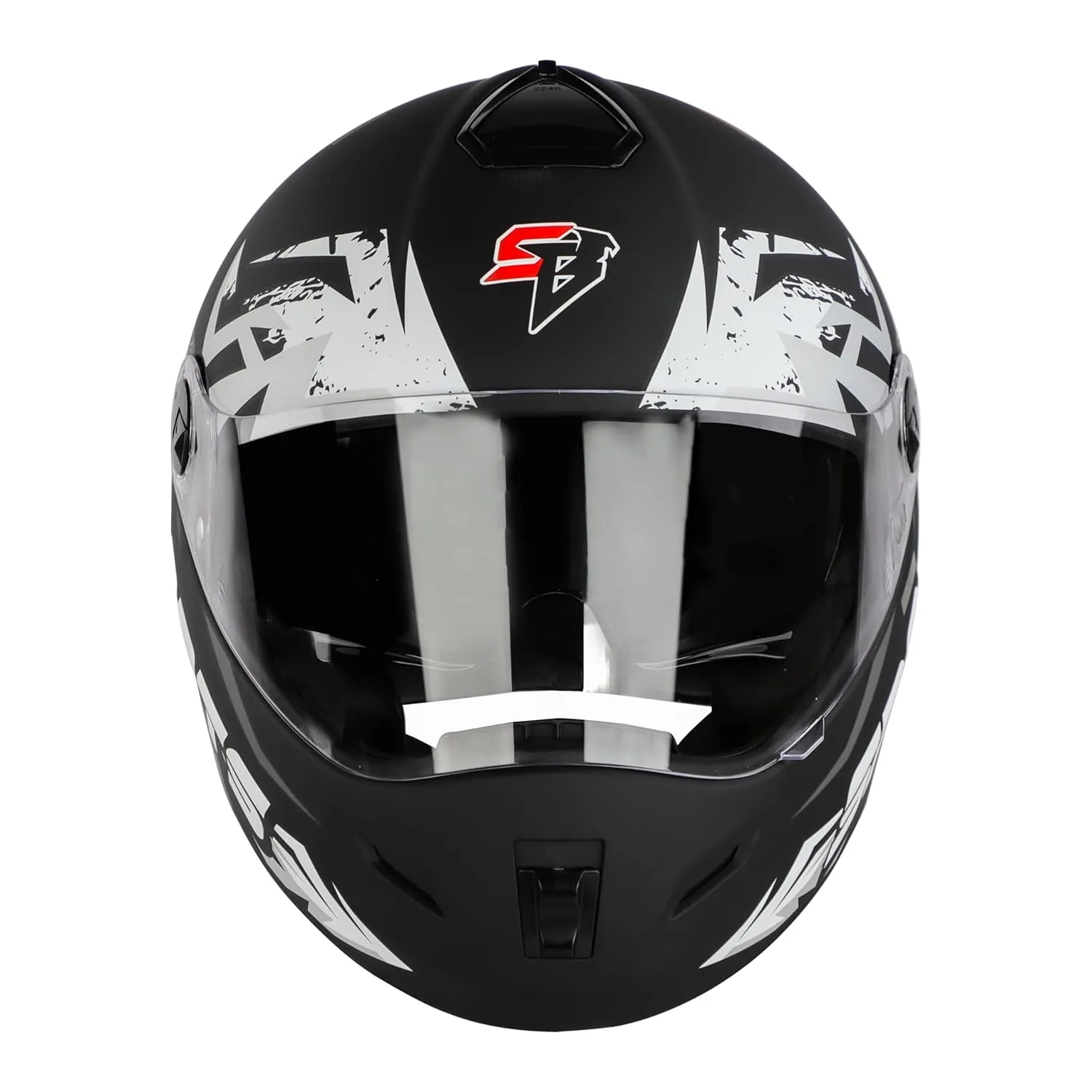 STEELBIRD Sbh 34 Iss R Sports Glsy Blkgrey 600Mm C Full Face Helmet
