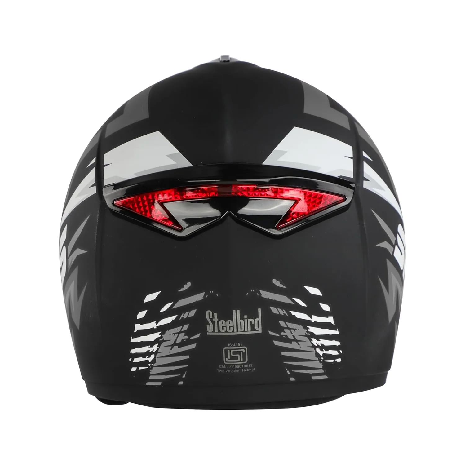 STEELBIRD Sbh 34 Iss R Sports Glsy Blkgrey 600Mm C Full Face Helmet