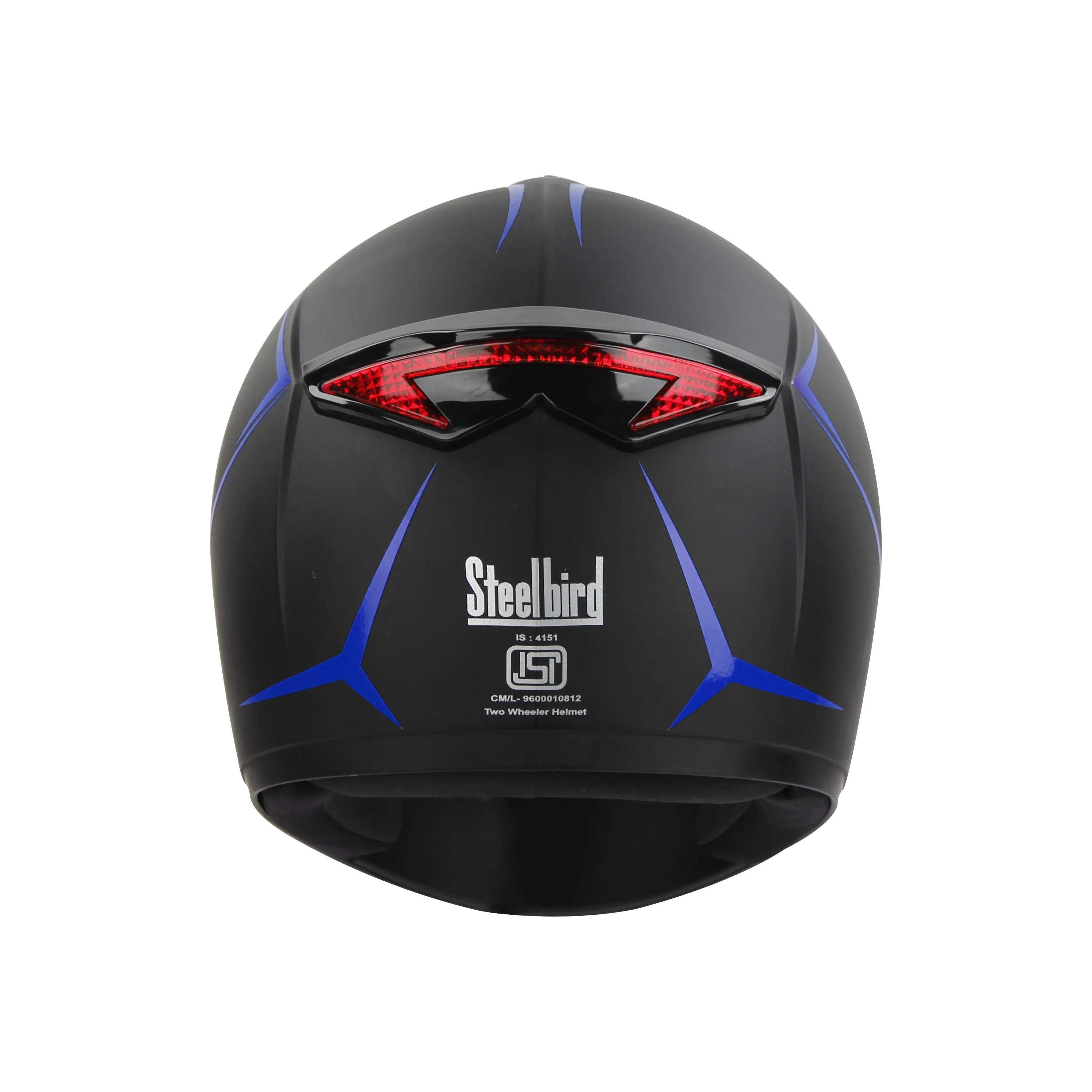 STEELBIRD Sbh 34 Rox Iss R Dashing Blue Full Face Helmet