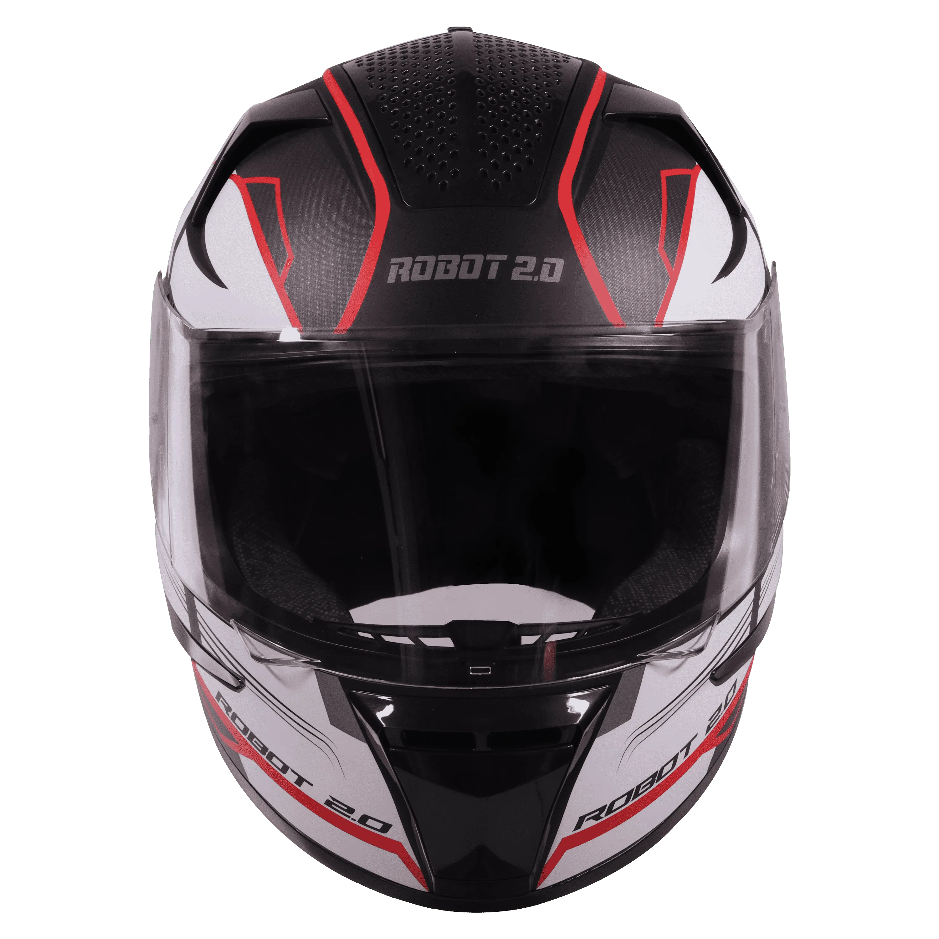 STEELBIRD Sbh 35 Robot Black Red Full Face Helmet