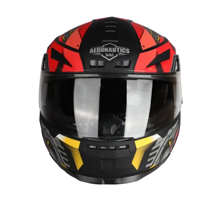 STEELBIRD Sbh 40 Iss Margoudee Glsy Black Red Full Face Helmet