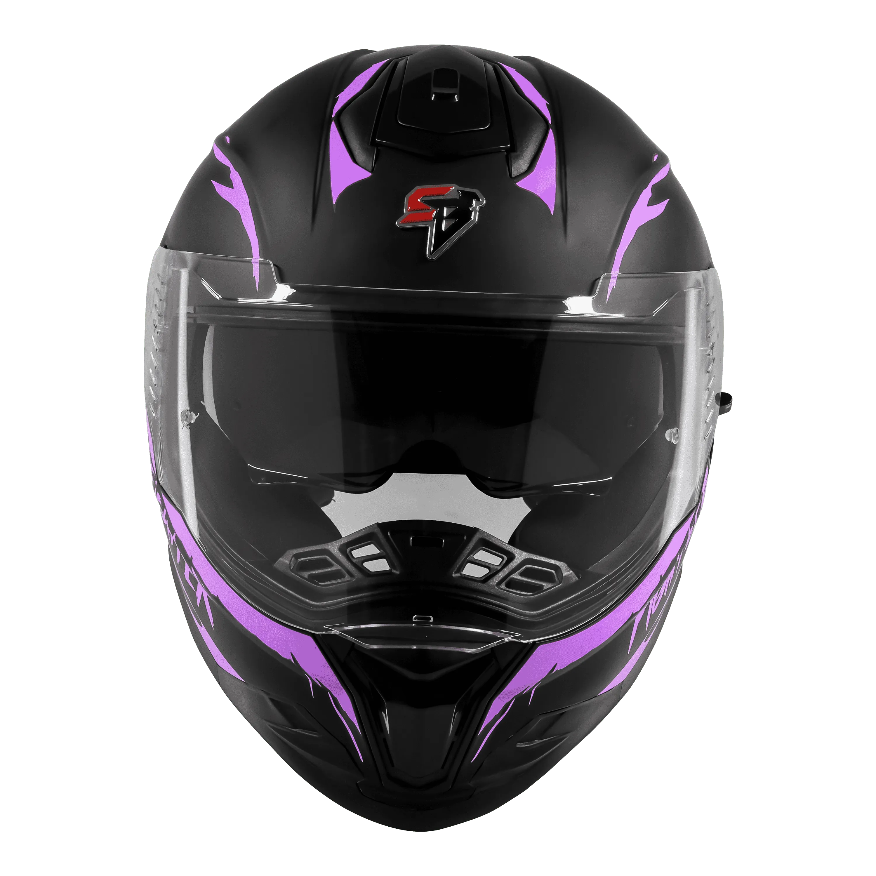 STEELBIRD Sbh 57 Fighter F2 Black Purple Full Face Helmet