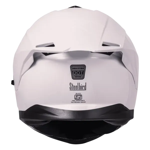 STEELBIRD Sbh 57 Fighter White Full Face Helmet