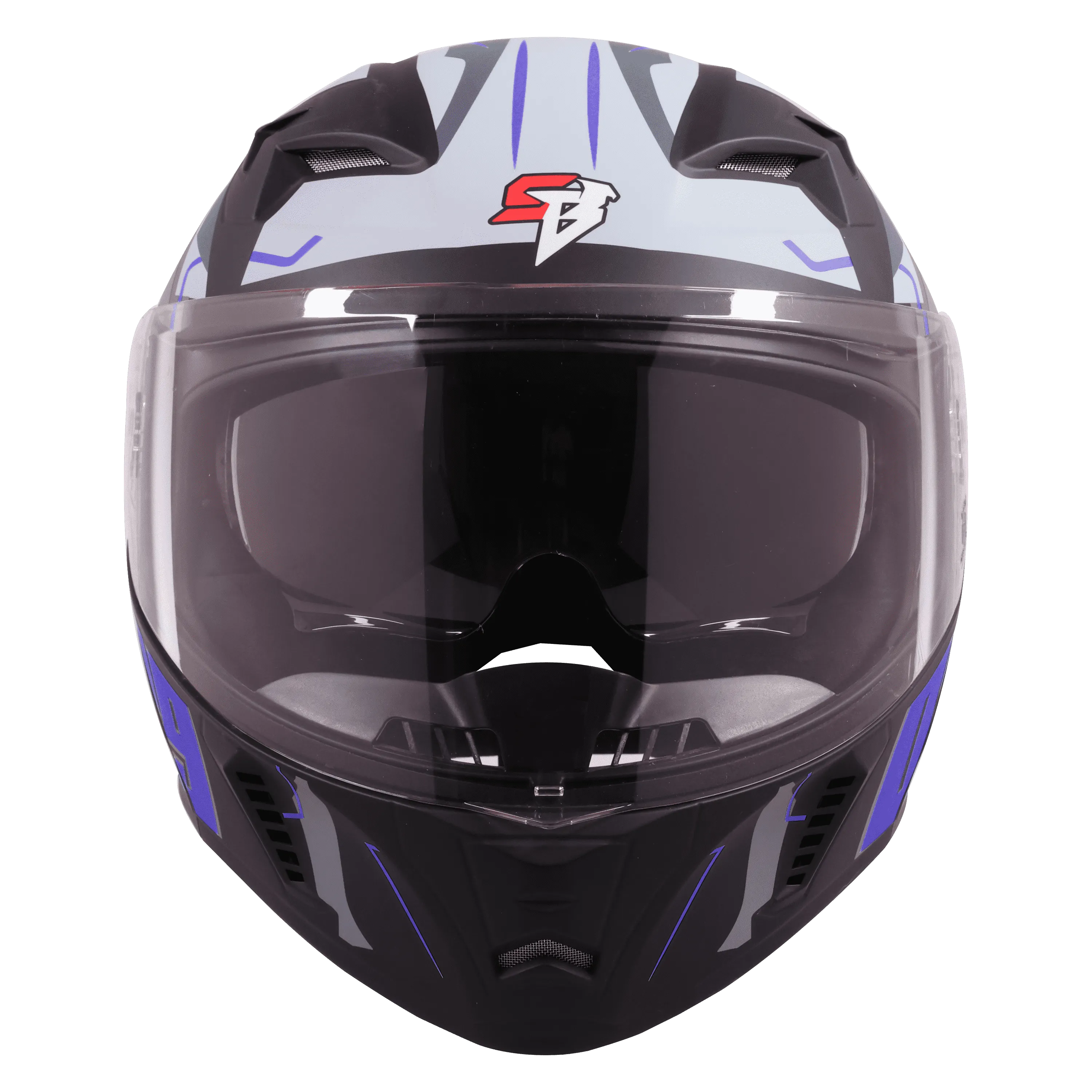 Steelbird Sba 20 09 Black Blue Flip up Helmet