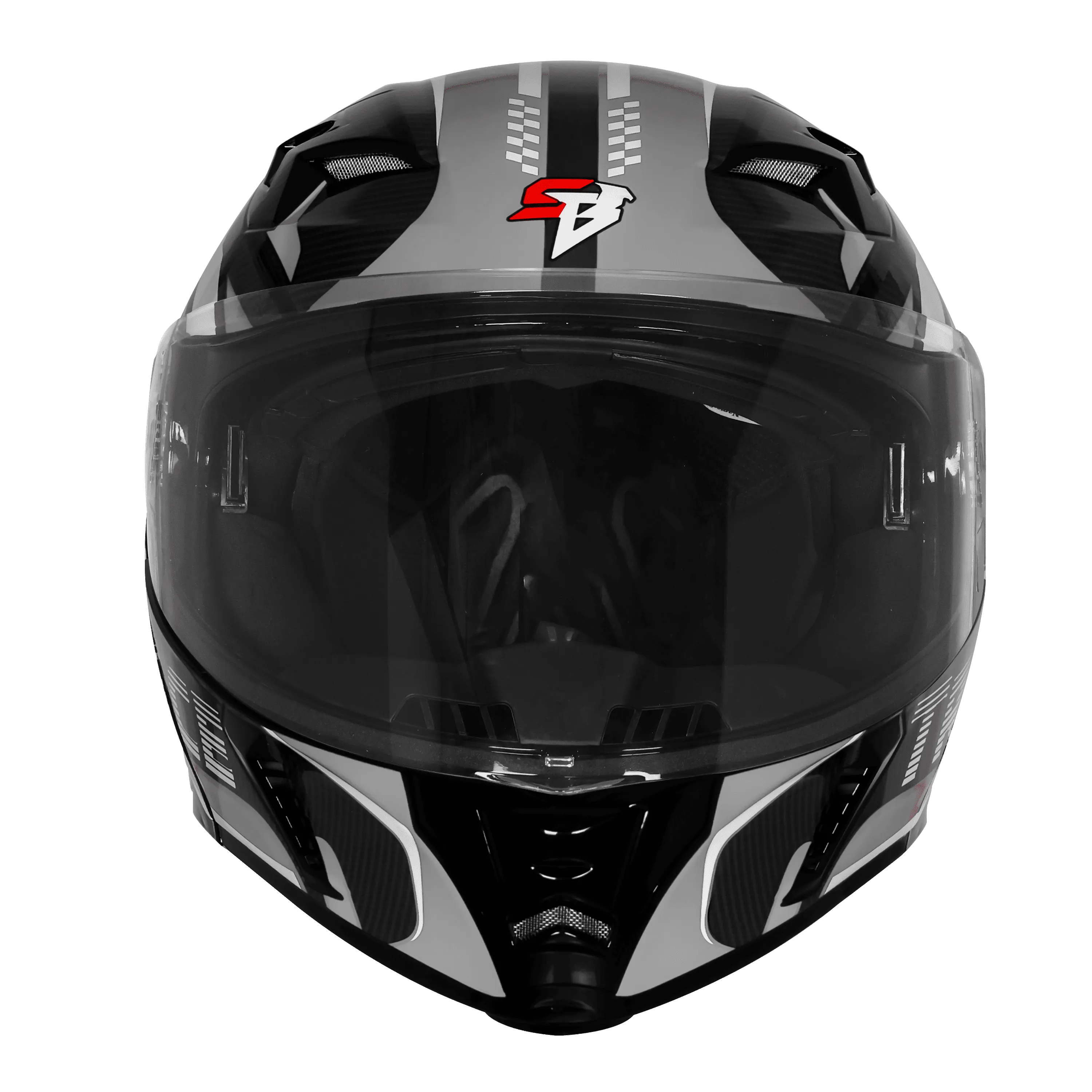 Steelbird Sba 20 Trace Black Gray Flip Up Helmet