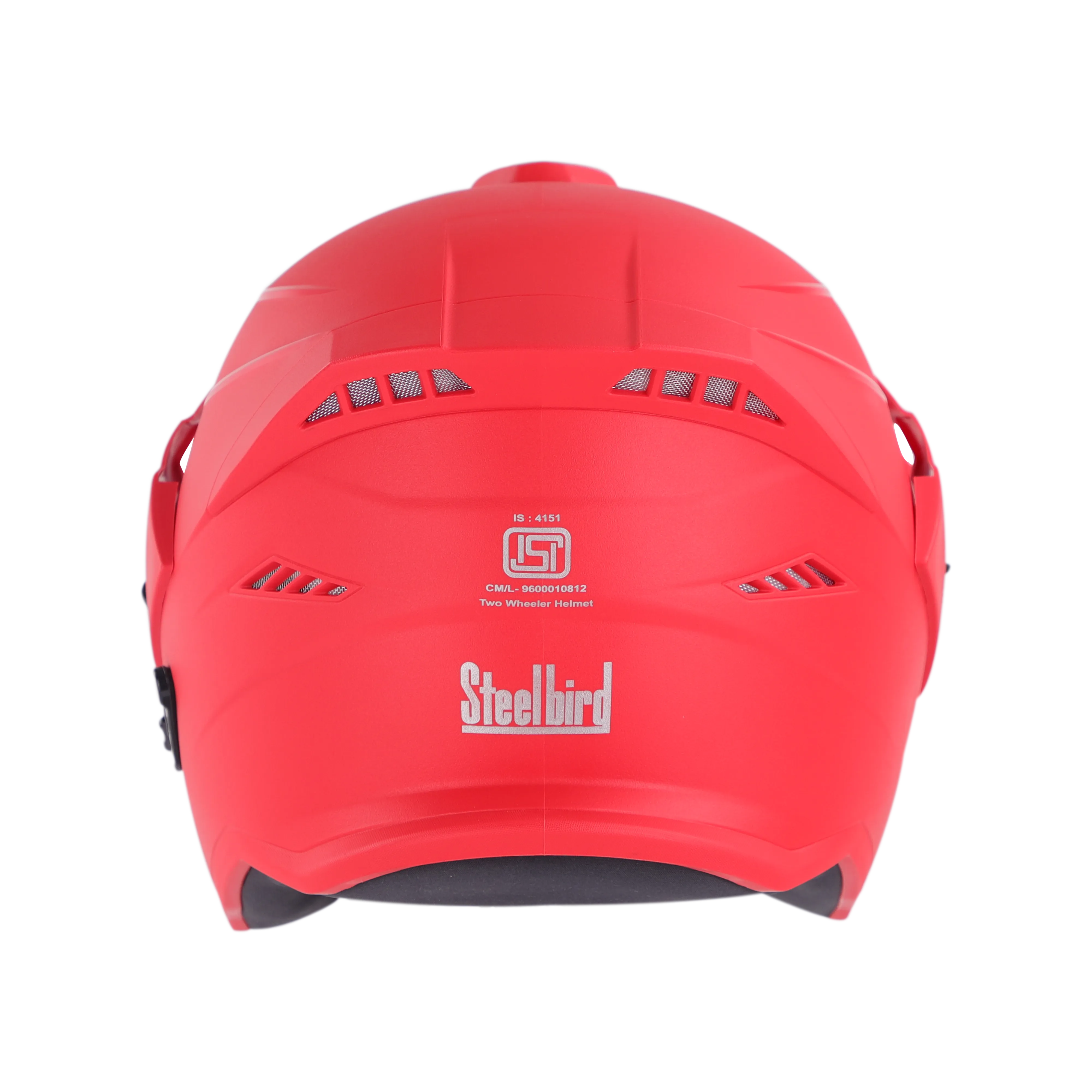Steelbird Sbh-23 Ava Dashing Red p-cap Half face Helmet