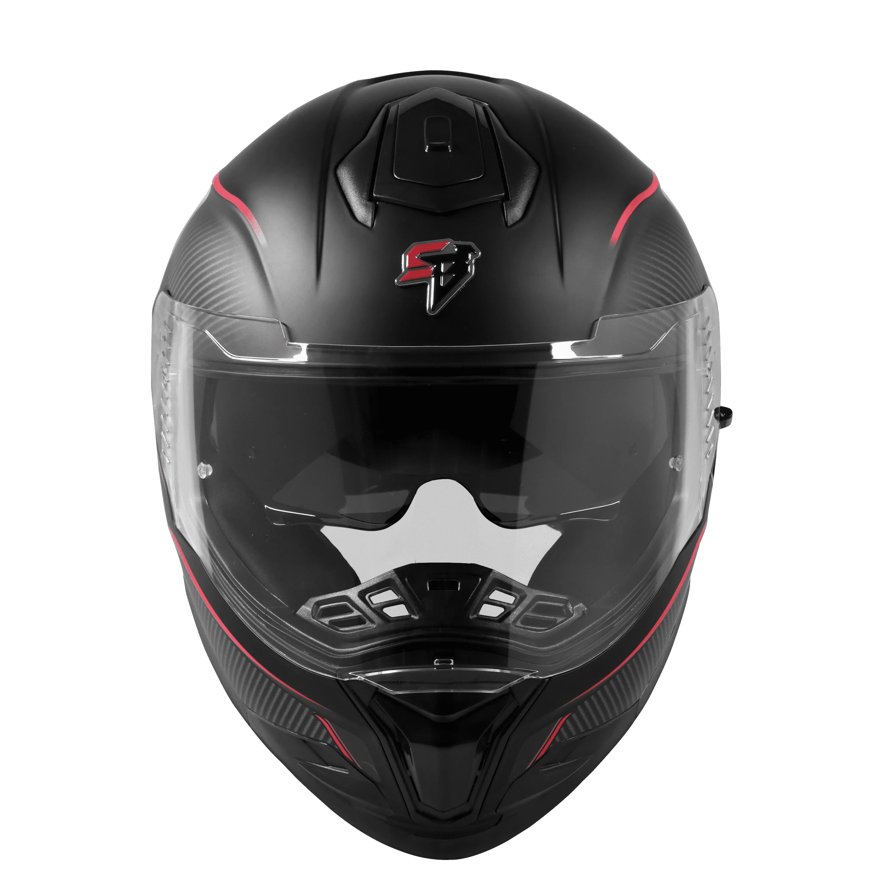 Steelbird Sbh-57 Fighter F1 Black Red Full Face Helmet