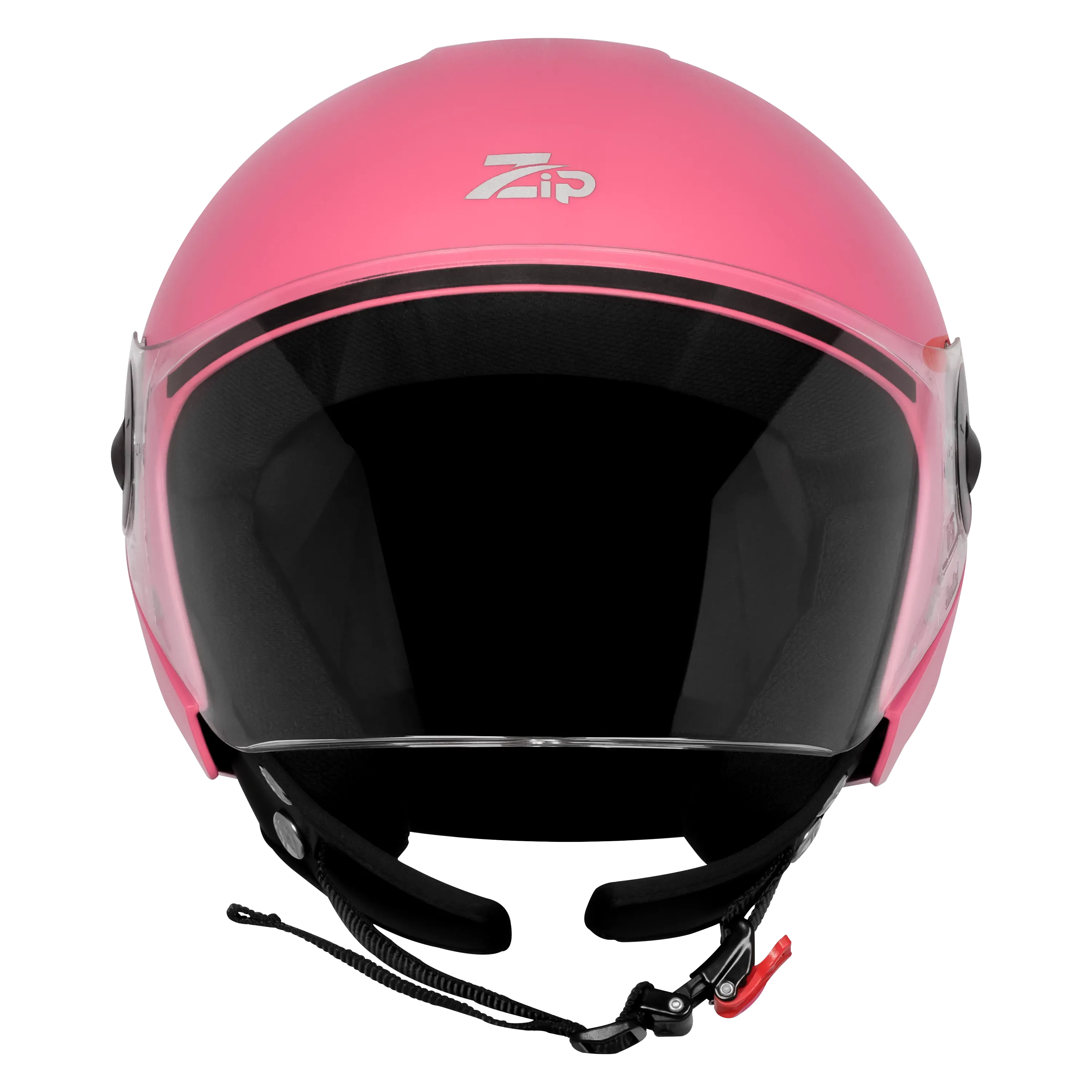 Steelbird Sbh-64 Zip Rf Baby Pink Half Face Helmet