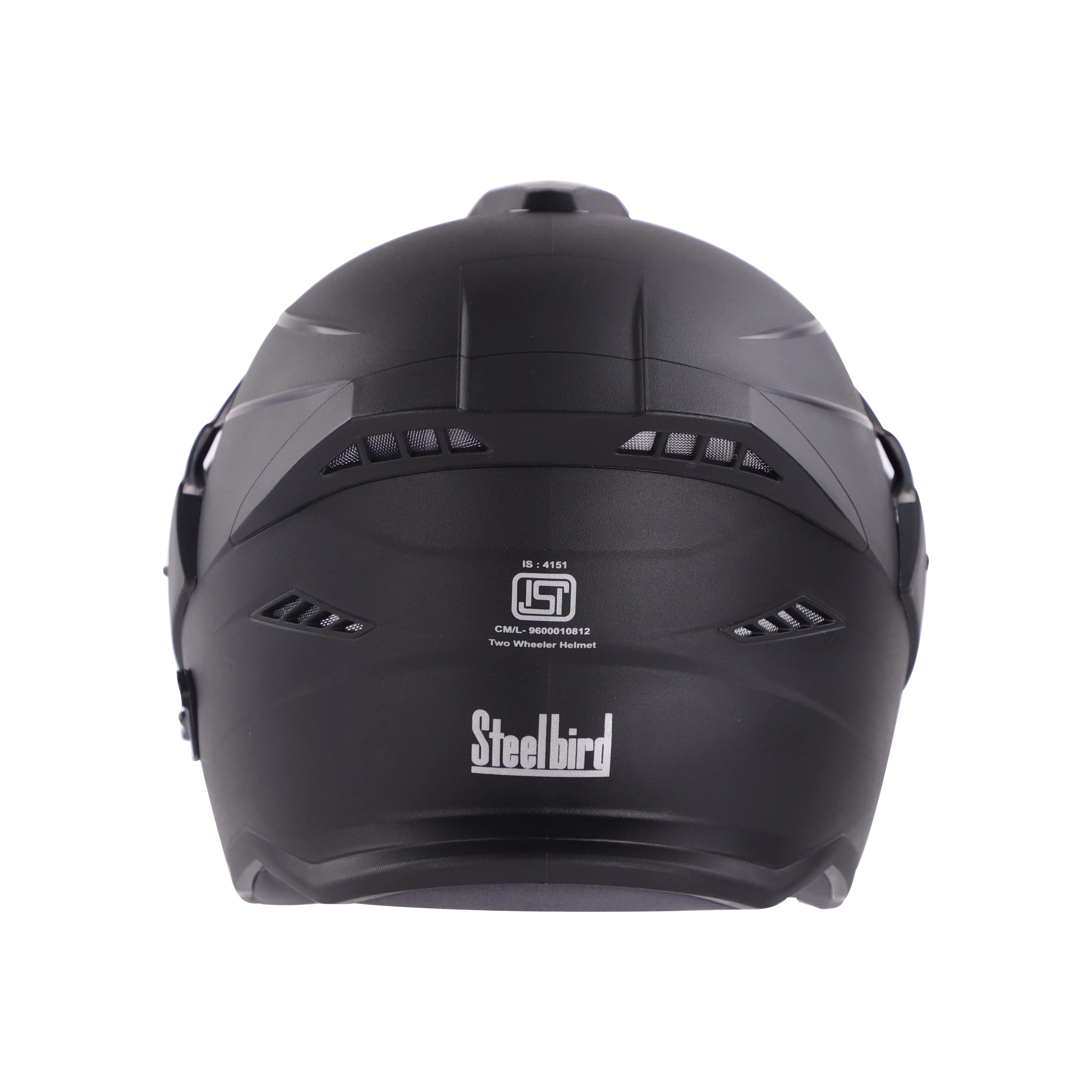STEELBIRD Sbh 23 Ava Dashing Black Half Face Helmet