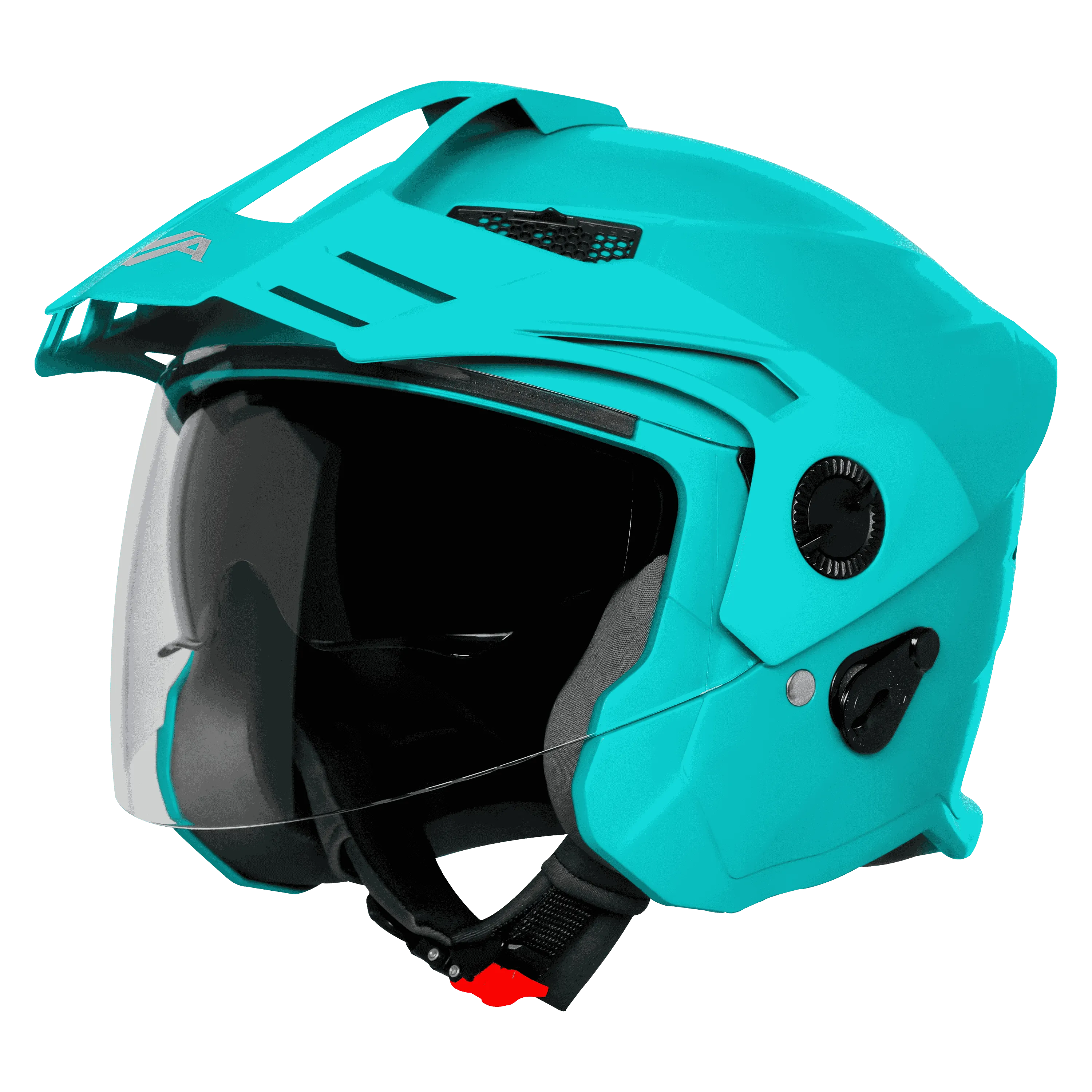 Steelbird Sbh 23 Ava dashing Jazz Blue Half Face Helmet