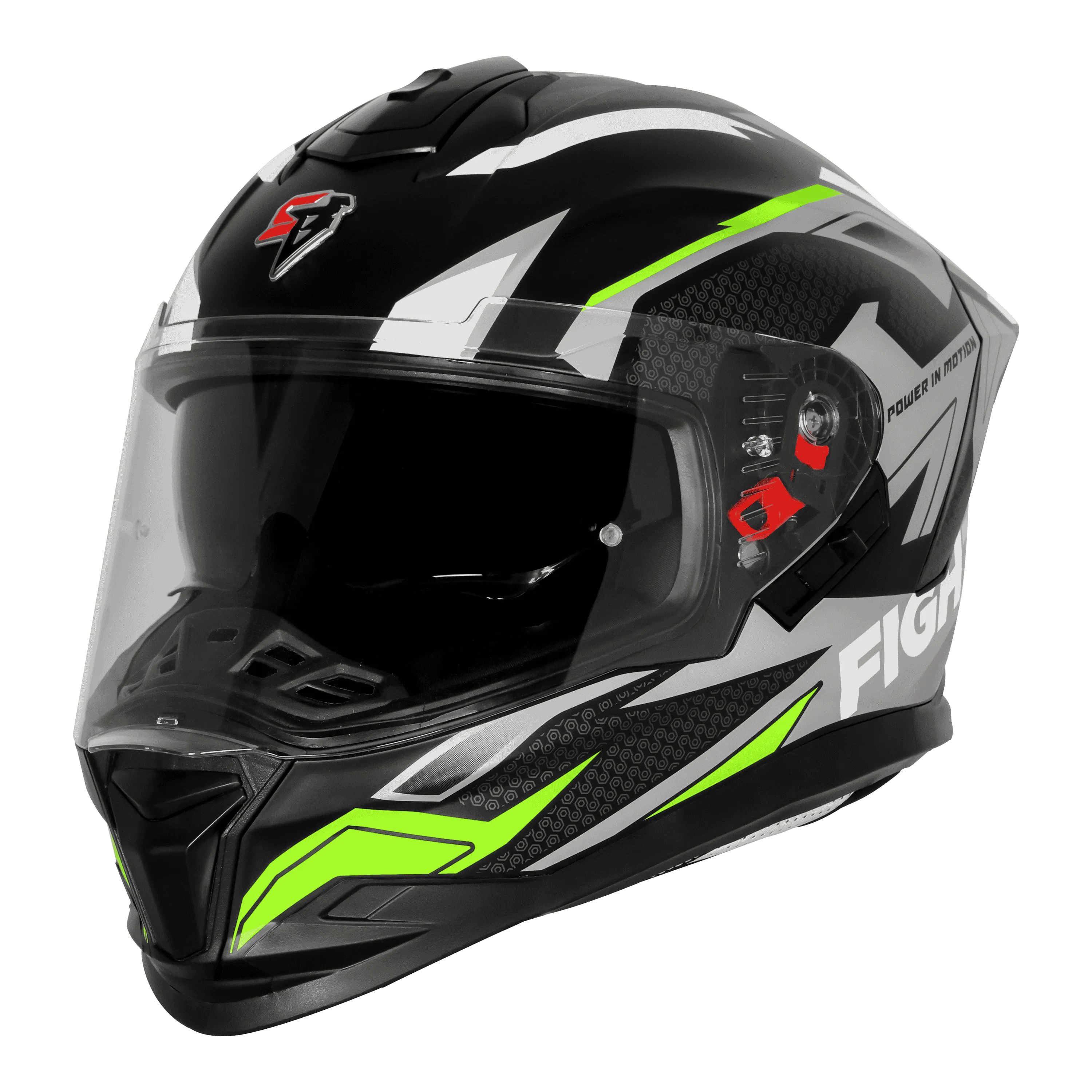 Steelbird Sbh 57 Fighter F7 Black Grey Full Face Helmet