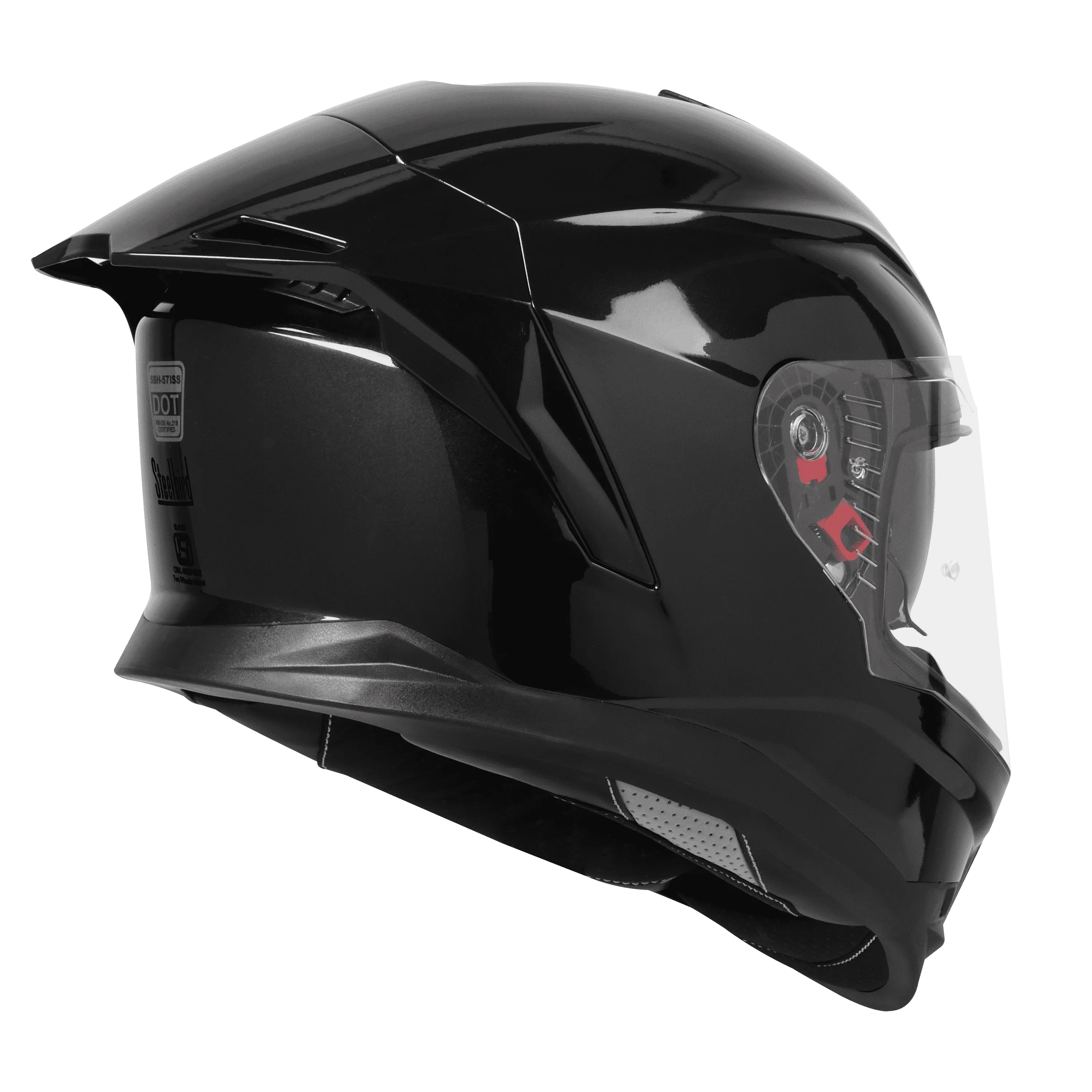 Steelbird Sbh 57 Fighter Matt Black Full Face Helmet